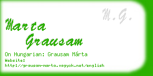 marta grausam business card